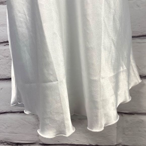 Vintage Lady Cameo Slip Nightgown SZ M White Bridal Beaded Chemise Lingerie Lace - Picture 4 of 11